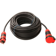 AS - Schwabe SCHUKO Ultra II Rubber Extension Line Durable For Industry/Construction Sites/Bean Bag - Black, черный, 62254, 230 вольтВ