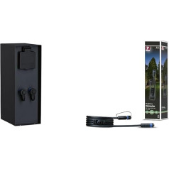 Paulmann 94700 Plug & Shine Аксессуары для наружного освещения & 939.26 Коннектор для наружного освещения Plug & Shine 2 м 1-2out IP68 2 x 1,5 мм² 93926 Удлинительный кабел