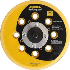 MIRKA Abranet Шлифовальный диск 125 мм 5/16 дюймов липучка 28L H Твердый диаметр 125 мм 28 отверстий 5/16 дюймов резьба липучка (упаковка из 1)