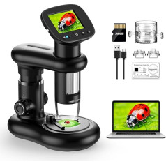Ручной цифровой микроскоп для детей, портативный карманный микроскоп с 2