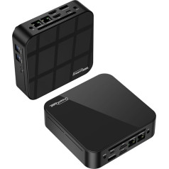 DreamQuest Mini PC Windows 11 Pro с процессором Intel N150 32GB DDR4 1TB M.2 SSD Поддержка тройного дисплея 2X HDMI + DP + USB C 3.2 Gen 2 x1, WiFi, Bluetooth, LAN, Micro Desktop Computer