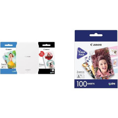 Canon Zoemini 2 Mini Photo Printer Mobile Portable Travel Pocket Printing Kit & ZP-2030 Original Zinc Photo Paper 100 Sheets for Zoemini Instant Camera/Photo Printer