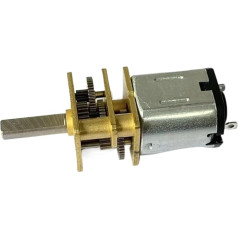 10 мм x 12 мм N10 полный металл коробка передач шестерня электронный стартер медь шестерня редуктор D-вал DC 3V-6V 5V 75RPM медленная скорость большой 