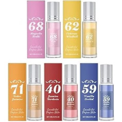 Парфюмерное масло для шариков, упаковка из 5 75 мл фруктовых духов для тела, роликовые духи для мужчин и женщин, долговечные, концентрированн