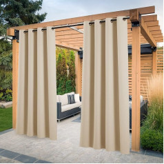 Шторы для улицы PONY DANCE с люверсами, шторы для патио, солнцезащитные и приватные шторы, шторы для улицы, погодоустойчивые шторы для балкона, ш