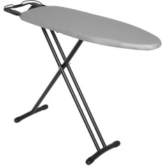 Corby Bügelbrett Classic mit Bügeleisenablage, Bezug hellgrau