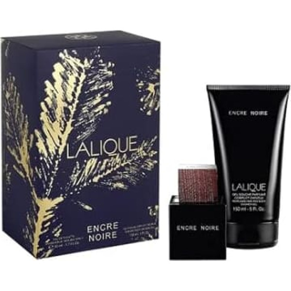 Lalique Encre Noire Set - EdT + Гель для душа Ограниченная серия