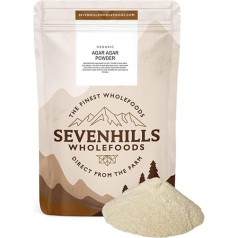 Агар-агар порошок органический 100 г, веганский желатиновый порошок, веганский желатин, без глютена, Sevenhills Wholefoods, для крема для тортов, десер