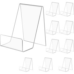 SIYOMG Набор из 10 прозрачных акриловых подставок для книг, акриловые настольные подставки, акриловые подставки для планшетов, подставки для д