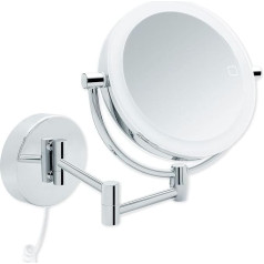 Libaro Modena LED Cosmetic Mirror 360° увеличивающее зеркало с настенным креплением и функцией диммера (3x/7x)