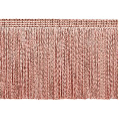 The Yard 10cm Long Solid Rose Pink #07 Fringe Trim - 0.9m