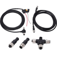 Стартовый комплект NMEA 2000, водонепроницаемый стартовый комплект для морской сети NMEA, с 3-портовым адаптером T-коннектора и резистором Male-Female