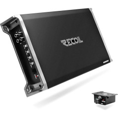 RECOIL RED1200-1 2500 Вт класс-D автомобильный аудио моноблочный усилитель сабвуфера, 1 Ом стабильный пульт дистанционного управления басом в компле