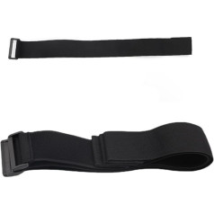 Кабельбанчик со шналлами, Klettverschluss-Kabelbänder, schwarz, самоклеящийся нейлонбандер, Kabel-/Sicherungsgurte mit Schnallen, verstellbare wiederverwendbare Cinch-Riemen, 2 Stück