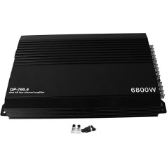 Автомобильный стерео усилитель, мощный 4-канальный усилитель мощности из алюминиевого сплава, применимый к автомобильным динамикам