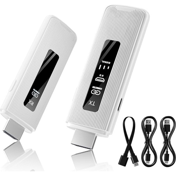 ICZI Беспроводной HDMI передатчик и приемник Беспроводная передача без кабеля Двухдиапазонный 2.4/5 ГГц 164FT/50M со светодиодом для потоковой пере