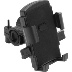 QUARKZMAN Fahrrad Handyhalterung Lenker Handyhalterung für Motorroller Drehbare Smartphone Halterung für 4.7-6.7 Zoll Handy Schwarz