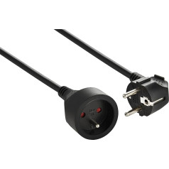 Electraline 20848025D Пролонгатор черный 10 метров