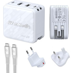 Портативное зарядное устройство AVerMedia для Nintendo Switch, 100 Вт GaN Fast Charge, 4K60 HDMI TV Docking Station для iPhone, iPad, ноутбука, ПК, игровых аксессуаров, адаптер для