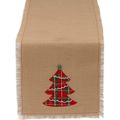 DII 100% джут деревенский винтаж принтованный бегунок для стола/столовый набор