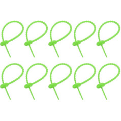 Карта поиска поставщиков 20 Stück 17,8 см Silikon-Kabelbinder, wiederverwendbare Kabelbinder, Kabelbinder, Kabelwickel, Management-Organizer für Zuhause, Büro, Küche, Lebensmitteltasche, Grün