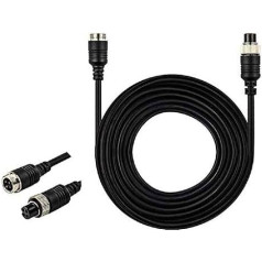 Кабель для камеры заднего хода, удлинительный кабель 4PIN Video Power Aviation для автомобиля, машины, автодома, автобуса, фургона, грузовика, автодома