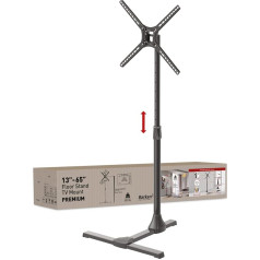 Напольная подставка для телевизора Barkan Xcnbstodhgstl, регулируемая по наклону и высоте 13-65 дюймов, выдерживает до 50 кг, подставка для LED OLED LCD, макс.