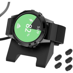 Зарядная станция совместима с Garmin Fenix 7 7S 7X Solar 6 6s 6x Pro 5 5S 5X Plus, зарядный кабель для Forerunner 955 945 255 245, Instinct 2 2S, Venu 2 2s sq, Vivoactive 3, Epix 2 с 5
