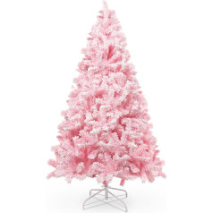 Розовая искусственная елка Uten, 210 см искусственная елка в виде снежинки с 1200 ветками и складной подставкой, для украшения интерьера и улицы