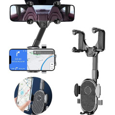 Seltureone зеркало заднего вида держатель телефона, держатель мобильного телефона, аксессуары для зеркала заднего вида автомобиля, гибкий пово