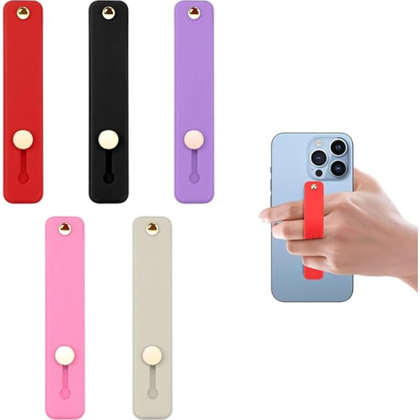 Универсальный силиконовый держатель телефона с петлей для пальца - 5 штук Jagowa Петля для пальца для захвата телефона