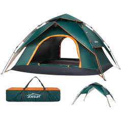 Всплывающая палатка 3 человека, кемпинговая палатка 4 человека, портал, открытый, водонепроницаемый, сезоны, водонепроницаемый и ветрозащи