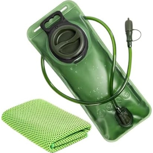 ZESION Hydration Bladder, BPA Free Water Bladder, походная сумка для хранения воды и тактический рюкзак, подходит для кемпинга, велоспорта, бега, скалолазания, 2 л