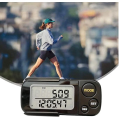 Шагомер для ходьбы, мини шагомер, шагомер без приложения и мобильного телефона, точный шагомер, отслеживание шагов с клипсой на шнурке, пам