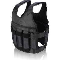 Весовой жилет, регулируемый тренировочный жилет Тренировочные весовые жилеты Фитнес-жилет с 12 мешками/нагрузка макс. 5 кг (песок и стальная