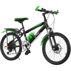 Generisch дети горный велосипед, 20 дюймов 22 дюйма 7 скорость MTB унисекс девочек мальчиков младший велосипед с бутылкой воды, двойной дисковый то