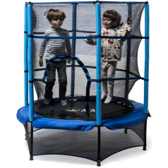 Детский батут ATAA 140 для мальчиков и девочек с защитной сеткой идеально подходит для использования в помещении и на улице