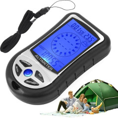 Маленький альтиметр, многофункциональный ручной дисплей температуры, барометр, легкое устройство прогноза с ярким дисплеем для походов, в