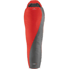 Ferrino Unisex - Спальный мешок Yukon для взрослых, черный/красный, 220 x 80 см