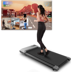MJWW Беговая дорожка с искусственным интеллектом, беговая дорожка для дома Макс 136 кг, под столом беговая дорожка App Control Ходьба машина с трени