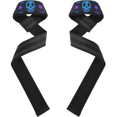 Неоновый флуоресцентный ремешок для запястья с черепом, 66 см, неопрен, с мягкой подкладкой, дедлифт, для тяжелой атлетики, бодибилдинга, сил