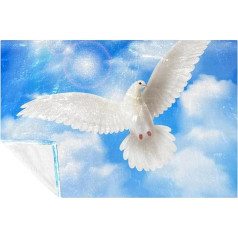 Одеяло BestIdeas Pentcost для кровати, дивана, софы, пикника, кемпинга, пляжа, 150 x 100 см, белое