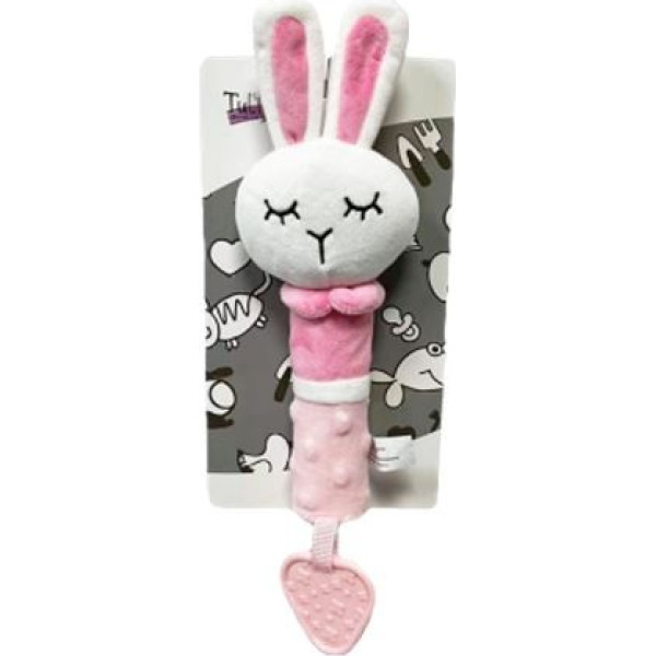 Игрушка со звуком - зайка 17 см