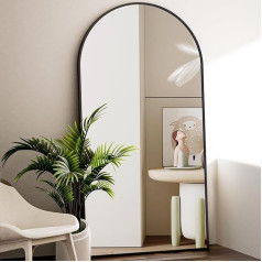 Зеркало BEAUTYPEAK Arch Full Length Mirror, 180 x 76 см, изогнутое стоячее зеркало, большое зеркало во всю длину, настенное, прислоненное, напольное, во весь ро