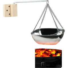 MOUMOUTEN Чаша для аромата сауны, чаша из нержавеющей стали для эфирных масел, настенное крепление с регулируемым поворотным кронштейном, аксе