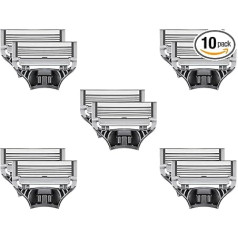 Лезвия для бритвы Harry's для мужчин - 10 сменных лезвий с точным триммером, 5 антифрикционных лезвий, сменные лезвия бритвы, лезвия для бритвы д