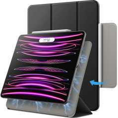 Магнитный чехол JETech для iPad Pro 12,9 дюйма (2018 модель), поддержка зарядки Apple Pencil 2-го поколения, магнитное крепление, обложка с функцией автопроб