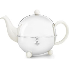 Заварочный чайник Bredemeijer 0,9 л из керамики/нержавеющей стали Cosy, белый