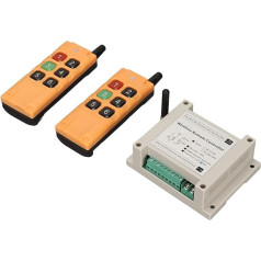 Zunate Беспроводной пульт дистанционного управления, 433MHz 6CH 6 кнопок светодиодный выключатель реле радио передатчик приемник комплект, для ос