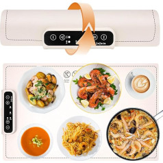 Darryy Подогреватель для еды, подогреватель 60 x 38 см, электрический подогреватель для еды, три уровня температуры, три временных режима, полная